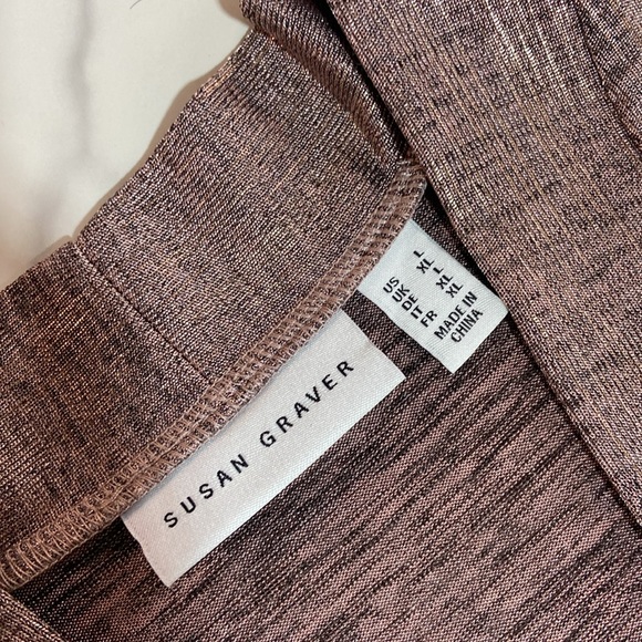 Susan Graver Rose Pink Open cardigan size Large - Picture 11 of 13